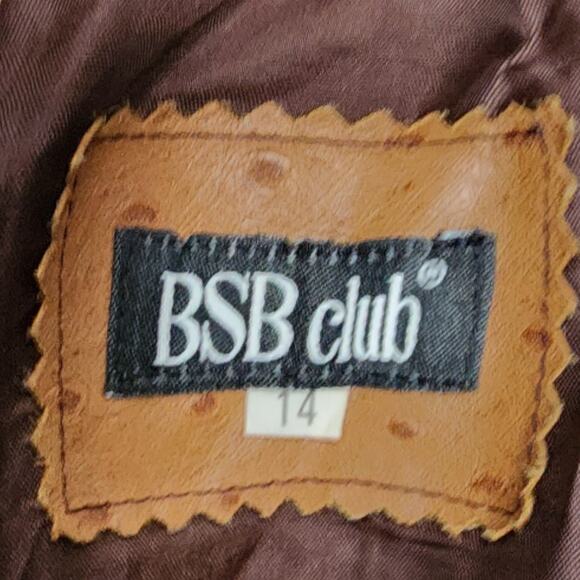 Advantage Leatherwear London Tan / Cognac Fully Lined Blazer Bomber Coat 14 / 10 - Picture 7 of 8